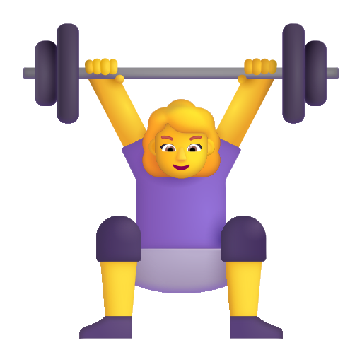 Woman Lifting Weights on Microsoft 3D