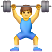 Man Lifting Weights on Samsung