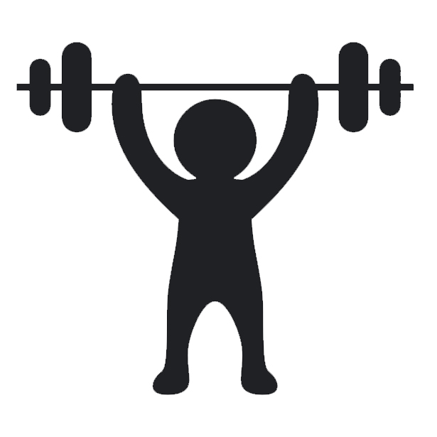 Person Lifting Weights on Noto Emoji