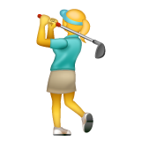 Woman Golfing on WhatsApp