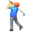 Man Golfing on Samsung