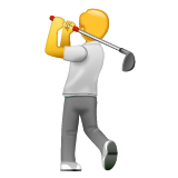 Person Golfing on WhatsApp
