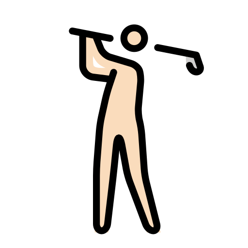 Person Golfing: Light Skin Tone on OpenMoji