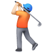 Person Golfing: Light Skin Tone on Samsung