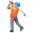 Person Golfing: Medium-Light Skin Tone on Samsung