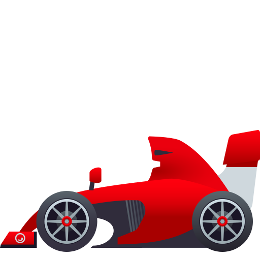 Racing Car on JoyPixels