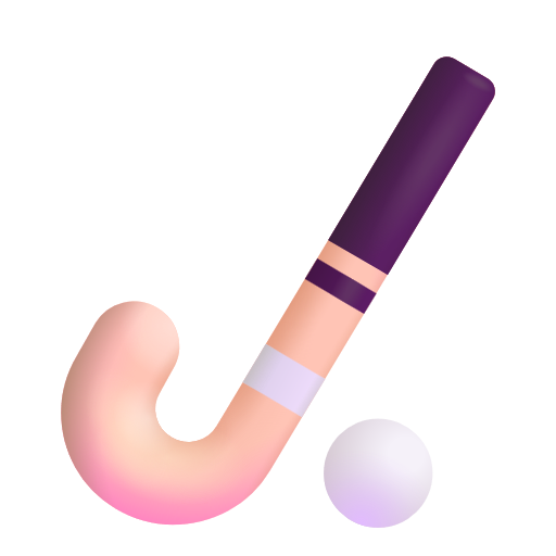 Field Hockey Stick And Ball on Microsoft 3D