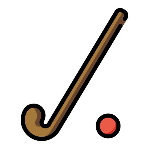 Field Hockey Stick And Ball on OpenMoji