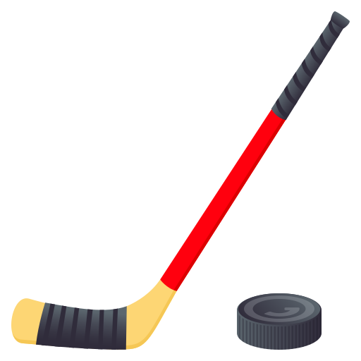 Ice Hockey Stick And Puck on JoyPixels