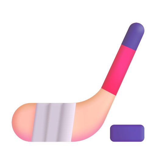 Ice Hockey Stick And Puck on Microsoft 3D