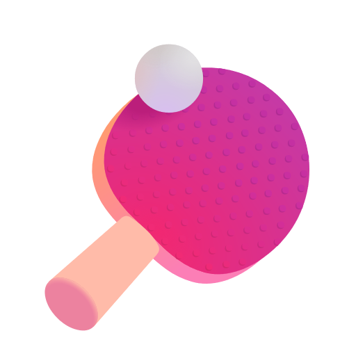 Table Tennis Paddle And Ball on Microsoft 3D