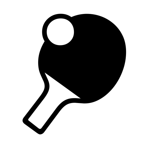 Table Tennis Paddle And Ball on Noto Emoji