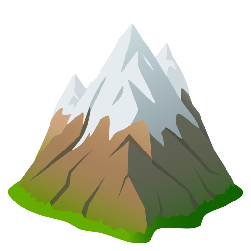 Snow-capped Mountain on JoyPixels