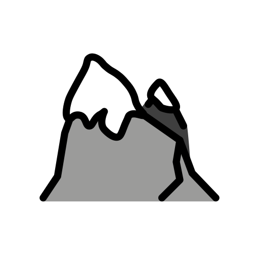 Snow-capped Mountain on OpenMoji