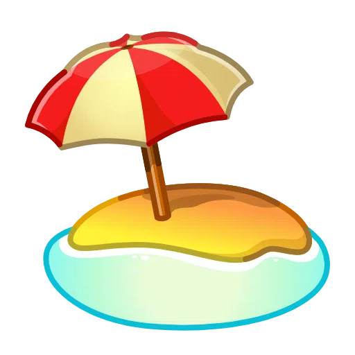 Beach With Umbrella on Telegram