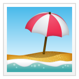 Beach With Umbrella on WhatsApp