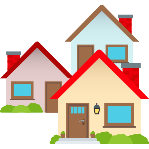 Houses on JoyPixels