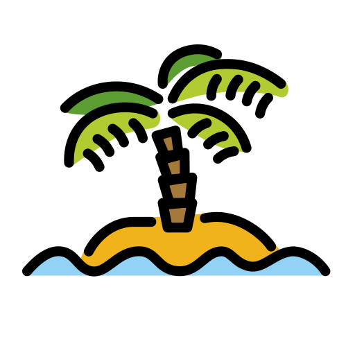 Desert Island on OpenMoji