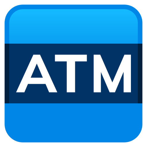 Automated Teller Machine on JoyPixels