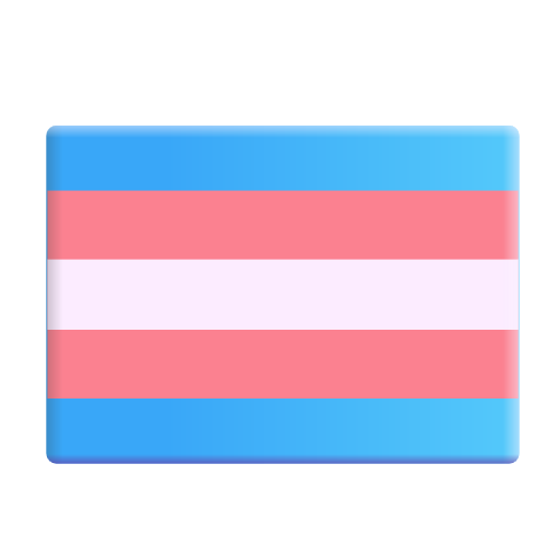 Transgender Flag on Microsoft 3D