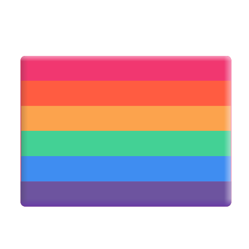 Rainbow Flag on Microsoft 3D