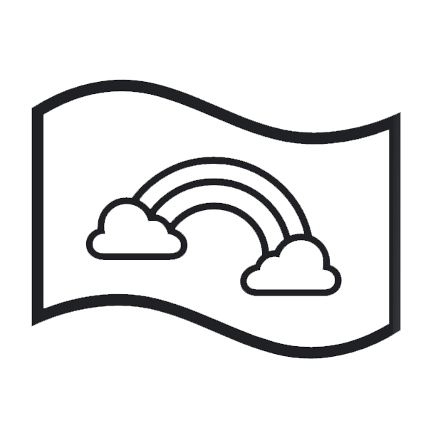 Rainbow Flag on Noto Emoji