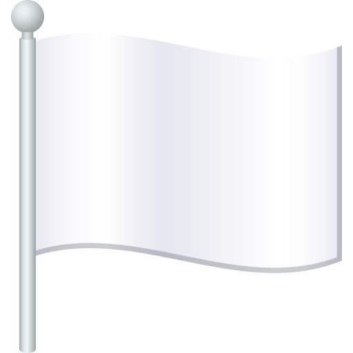 White Flag on JoyPixels