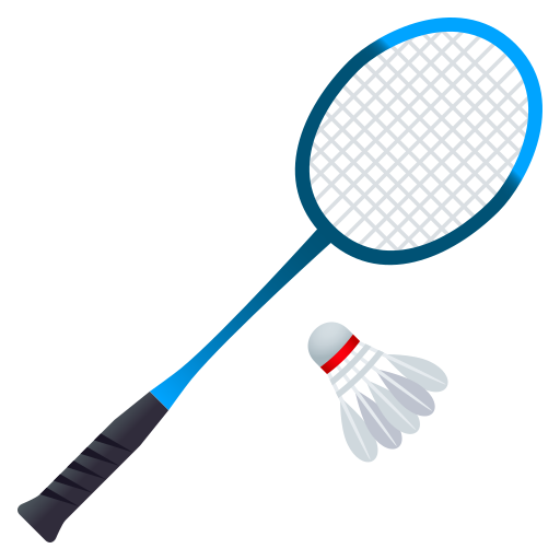 Badminton Racquet And Shuttlecock on JoyPixels
