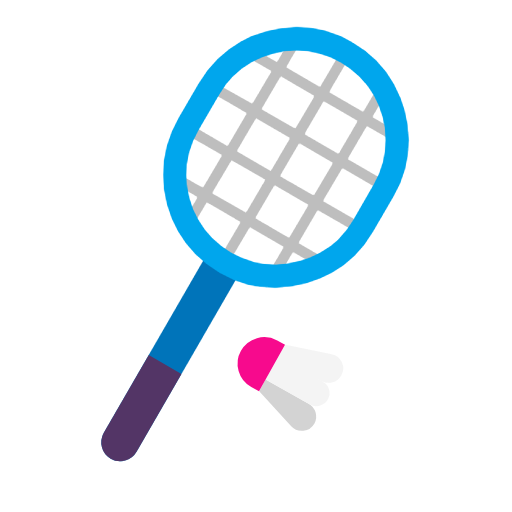 Badminton Racquet And Shuttlecock on Microsoft Fluent