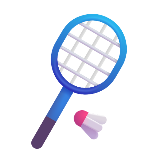 Badminton Racquet And Shuttlecock on Microsoft 3D