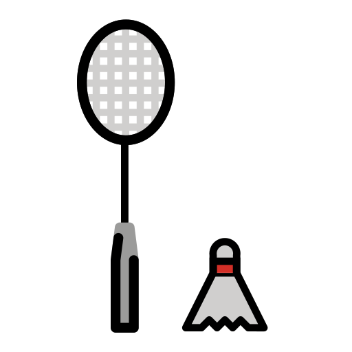 Badminton Racquet And Shuttlecock on OpenMoji