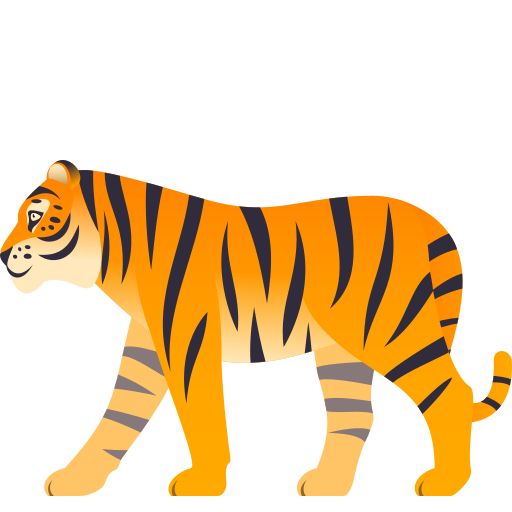 Tiger on JoyPixels