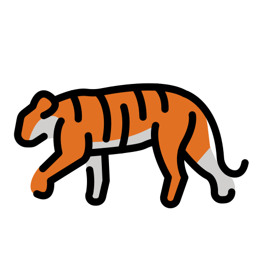 Tiger on OpenMoji