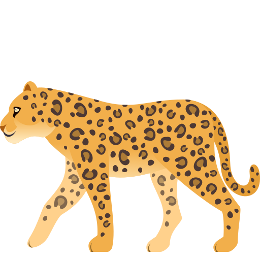 Leopard on JoyPixels