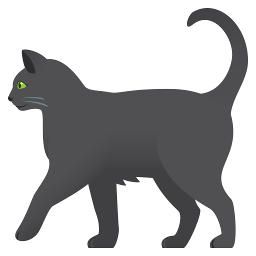 Black Cat on JoyPixels