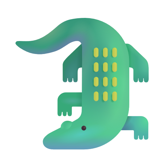 Crocodile on Microsoft 3D