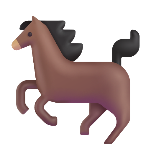 Horse on Microsoft 3D