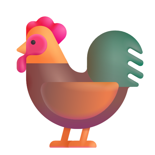 Rooster on Microsoft 3D