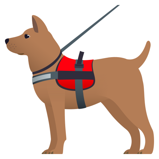 Service Dog on JoyPixels