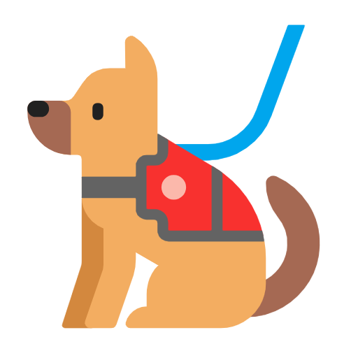 Service Dog on Microsoft Fluent