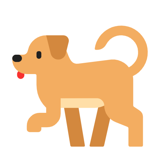 Dog on Microsoft Fluent