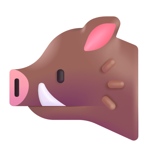 Boar on Microsoft 3D