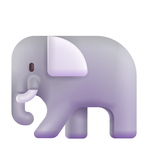 Elephant on Microsoft 3D