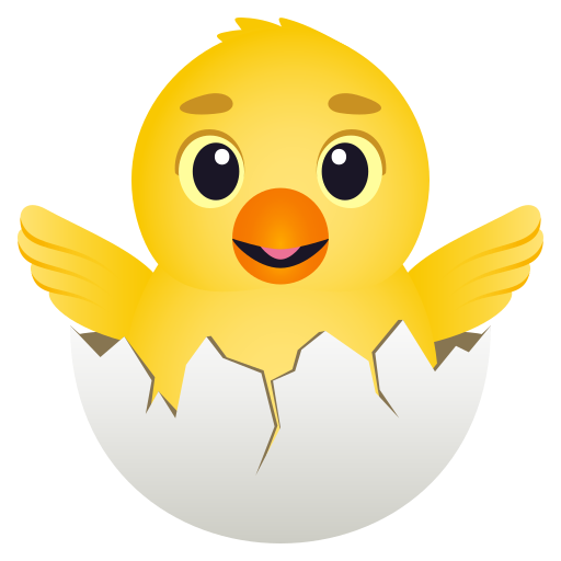 Hatching Chick on JoyPixels