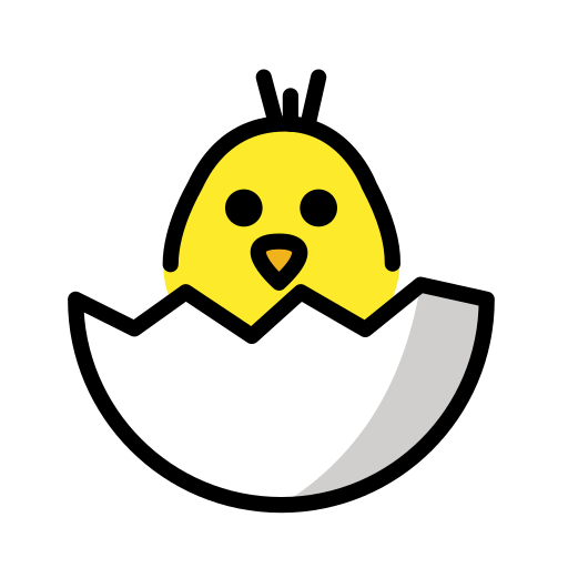 Hatching Chick on OpenMoji