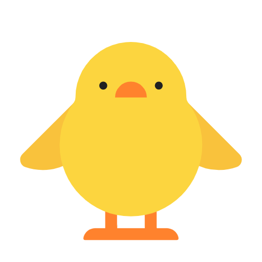 Front-facing Baby Chick on Microsoft Fluent