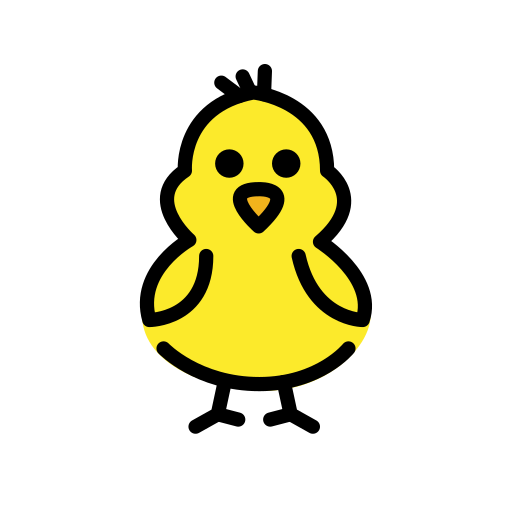 Front-facing Baby Chick on OpenMoji