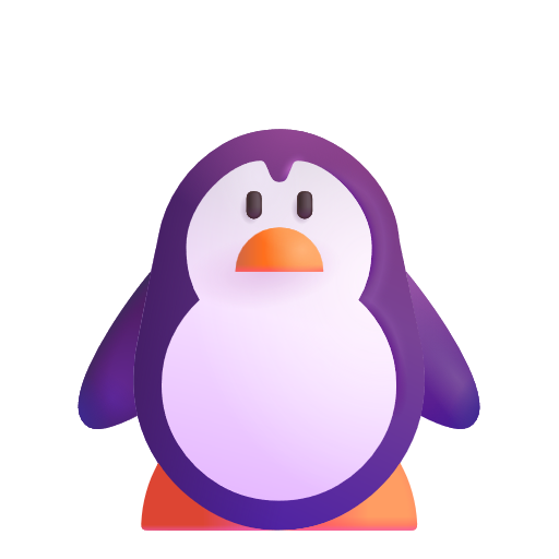 Penguin on Microsoft 3D