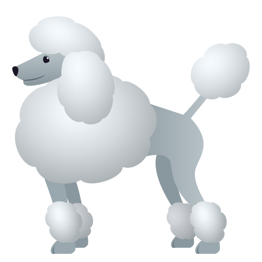 Poodle on JoyPixels