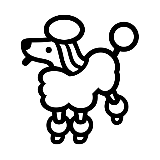 Poodle on Noto Emoji